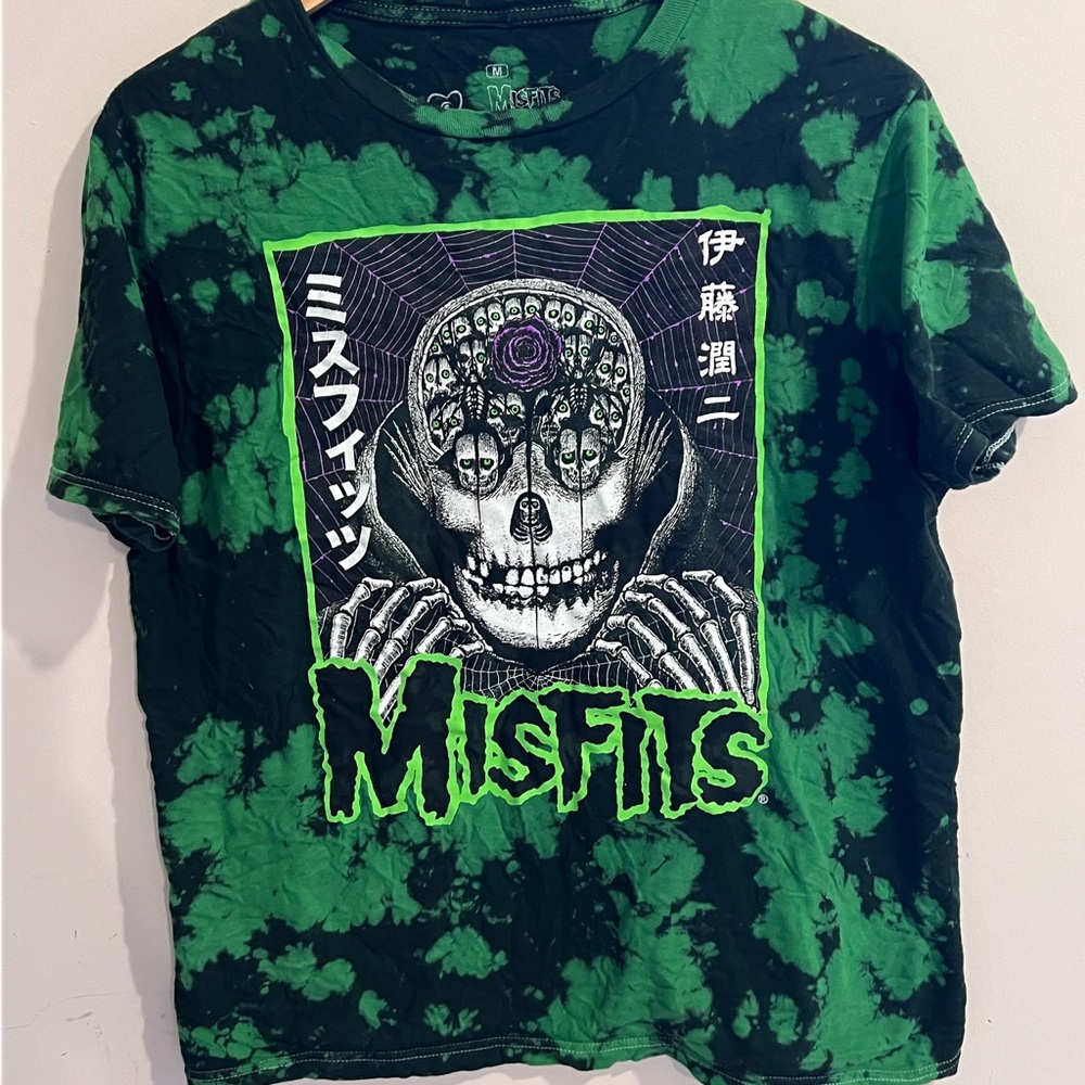 Ripple Junction Green and Black Tie-Dye mens T-Shirt